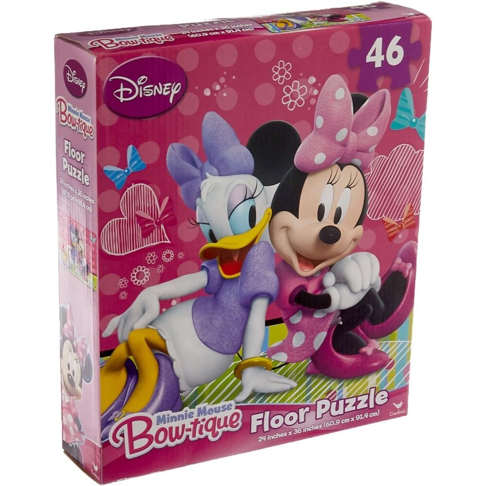 Disney Minnie Mouse Bow-Tique Floor Puzzle 46 Pieces 24in × 36in Ages 3+